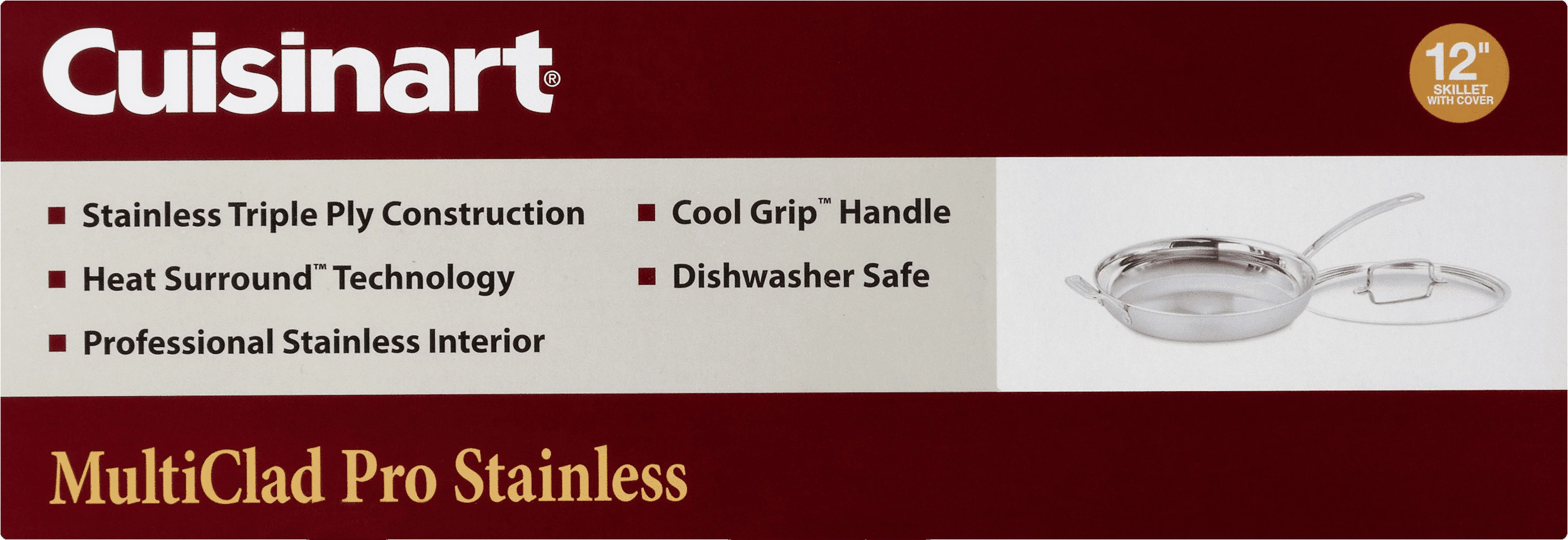 Cuisinart Multiclad Pro Tri-Ply Stainless Steel 12