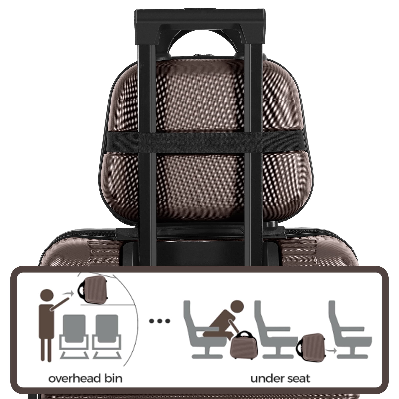 5 Piece Travel Luggage Set, 12