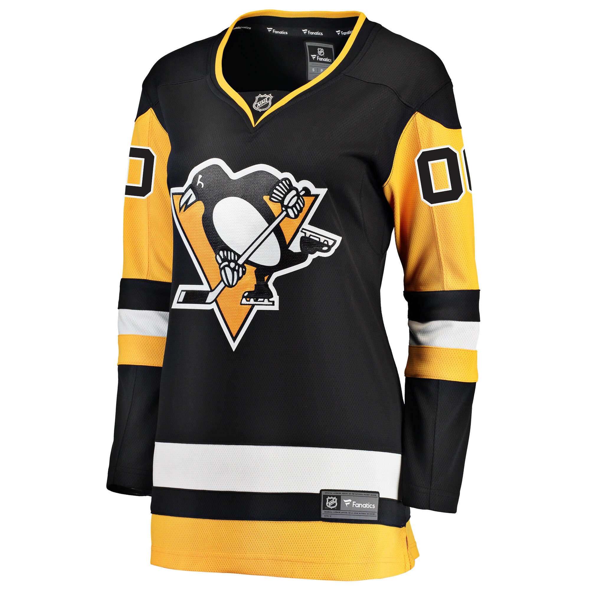 Pittsburgh Penguins Fanatics Women’s Home Breakaway Custom Jersey – Black