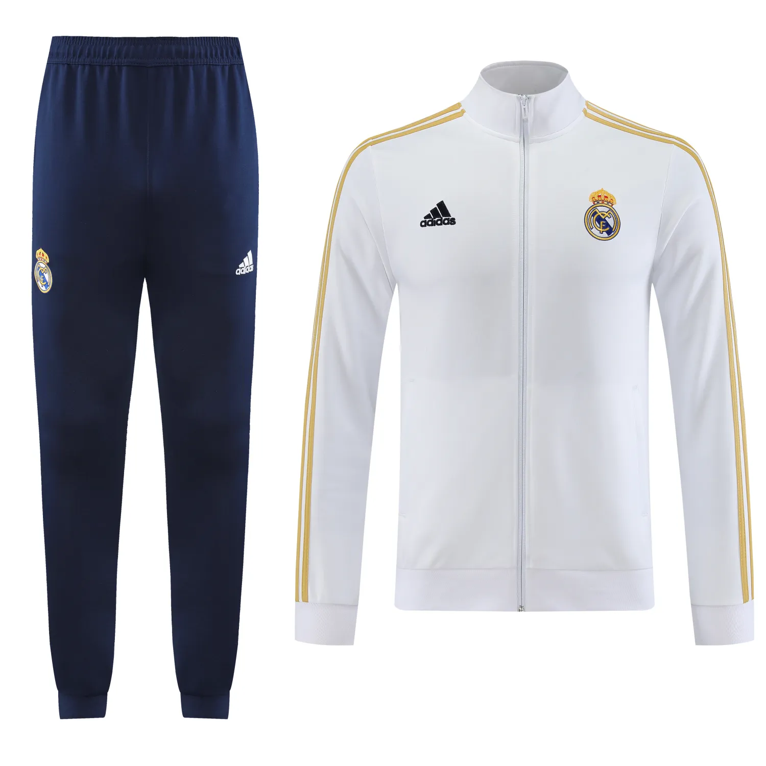 2023/24 Real Madrid Jacket White Tracksuit