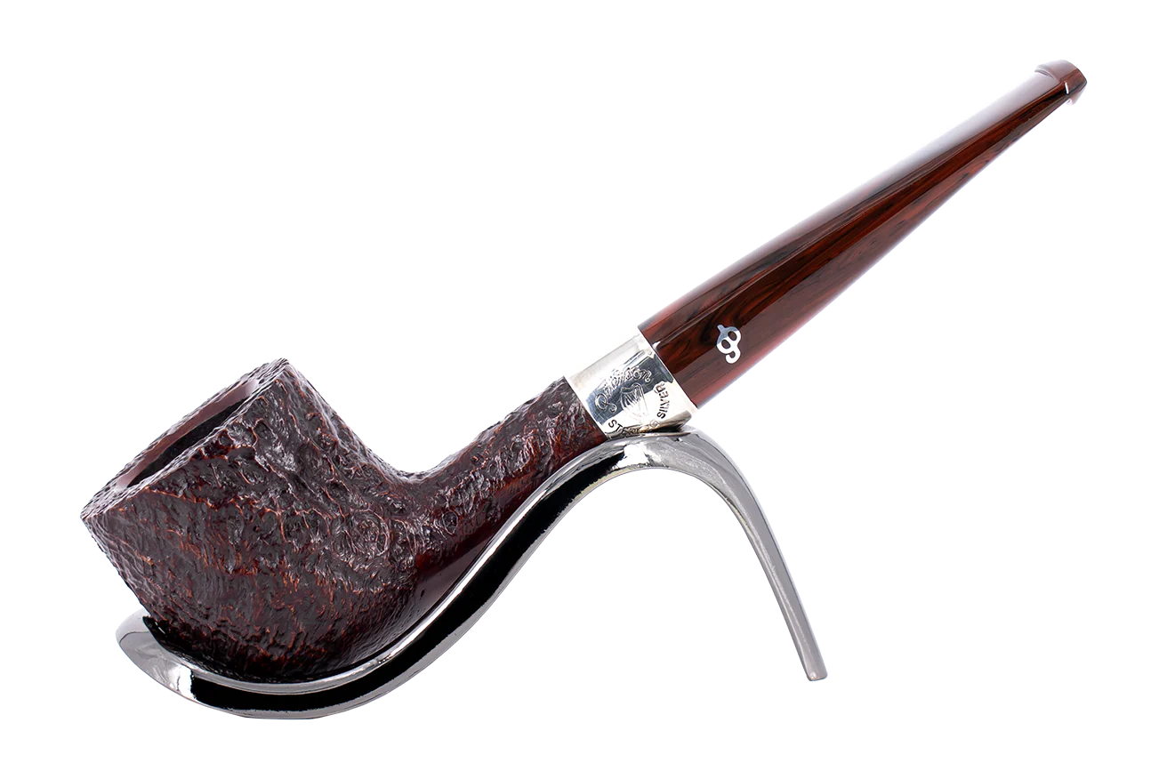 Peterson of Dublin Irish Harp Sandblasted Smoking Pipe - Shape 608