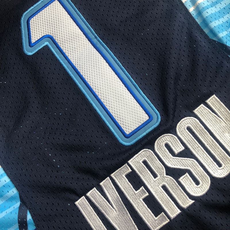 Iverson Philadelphia 76ers Black 1 MN