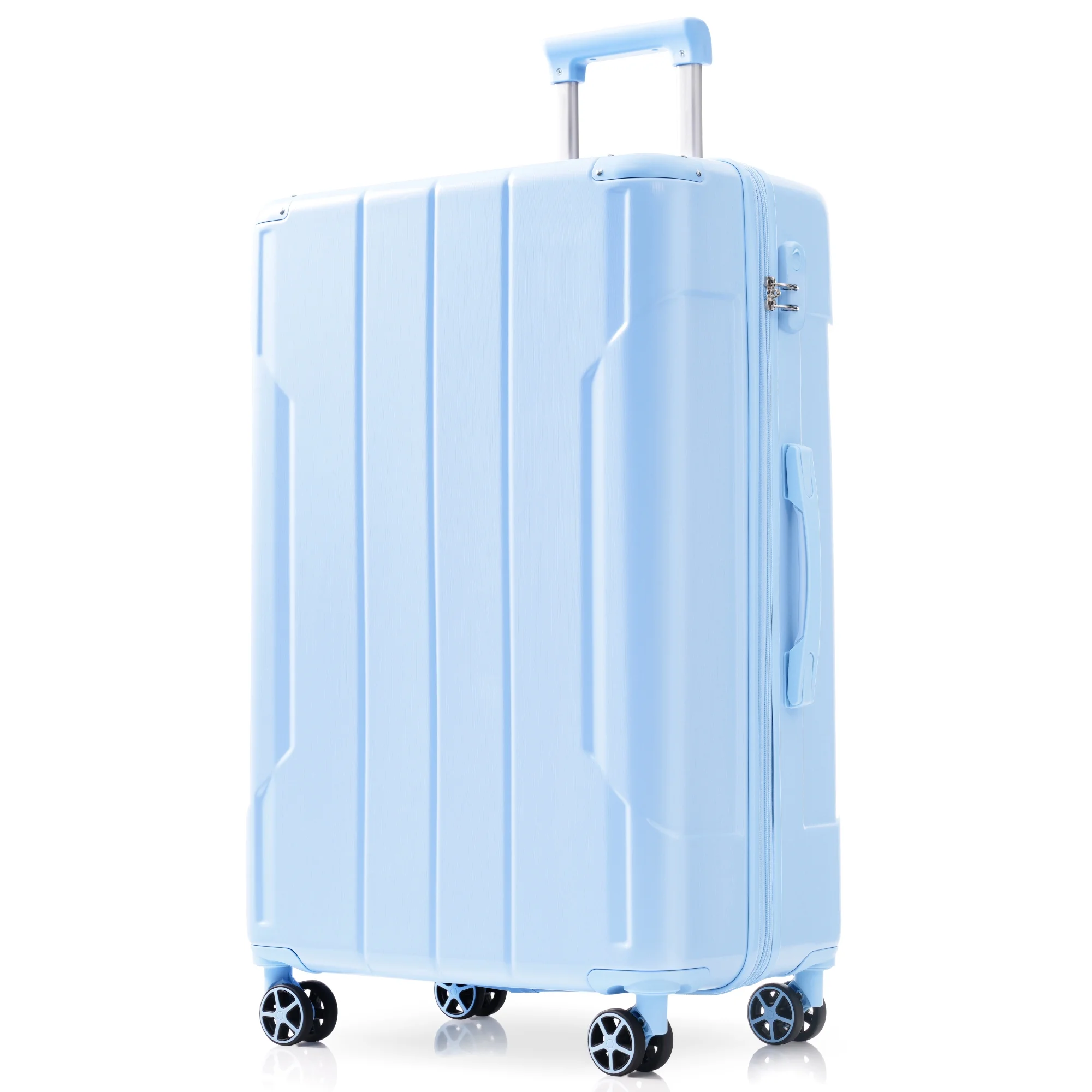 EUROCO 3 Piece Luggage Set, Expandable Hardshell Suitcase with TSA Lock and Double Spinner Wheels,ABS Lightweight Durable Travel luggage Set(20