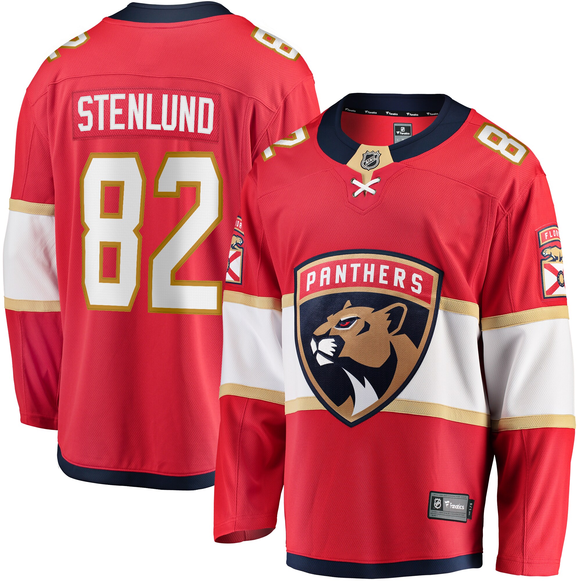 Kevin Stenlund Florida Panthers Fanatics  Premier Breakaway   Jersey – Red