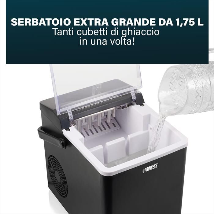 PRINCESS - 283098 - FABBRICATORE DI GHIACCIO-Nero / Plastica