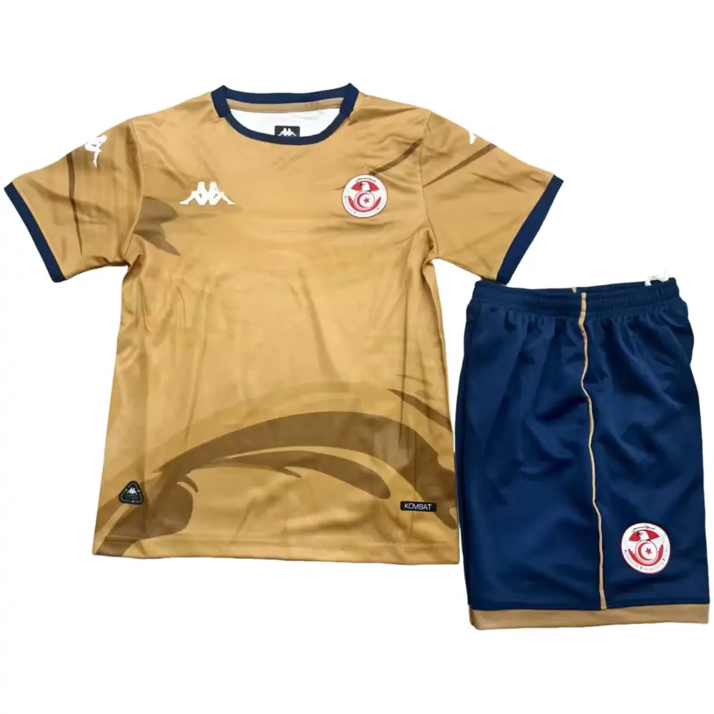 2025-26 Tunisia Second Away Jersey Children's Set - Fans Edition