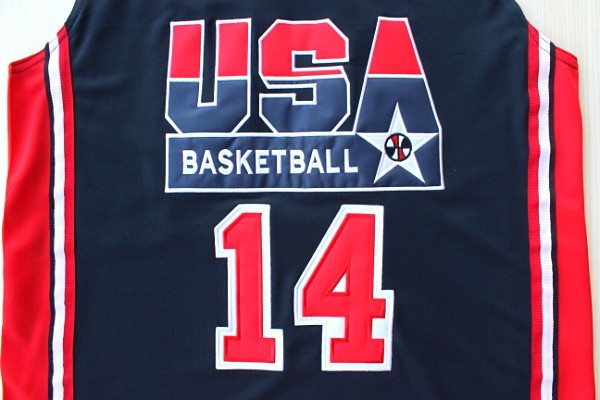 1:1 double layer solid embroidery player version Mengyi replica #14 Barkley blue suit