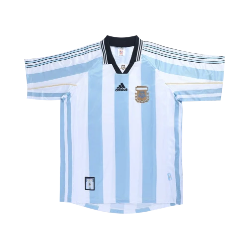 Argentina 1998 Home Retro Football Jersey
