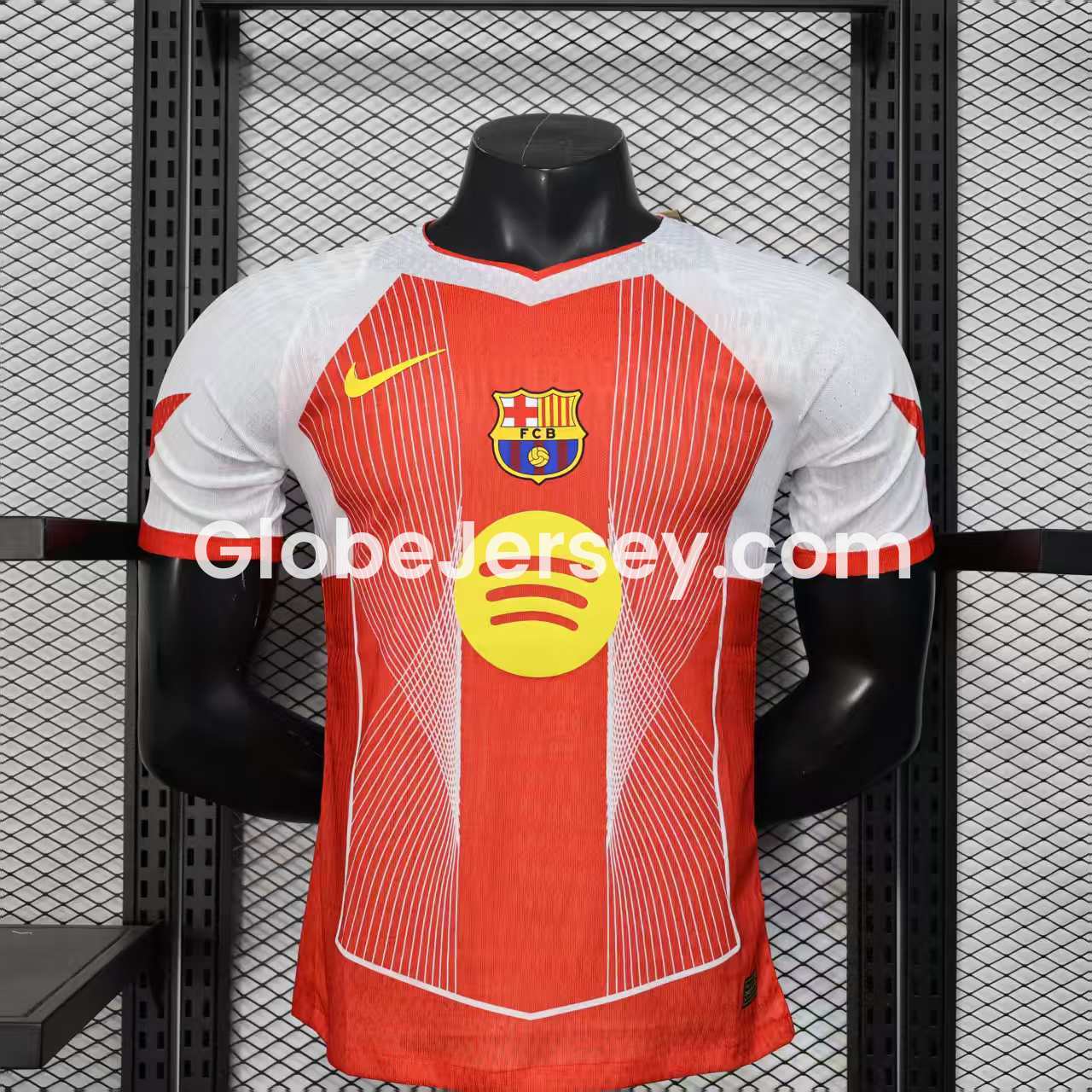 Barcelona 25-26 Red & White Big LOGO Special Jersey - Player Version