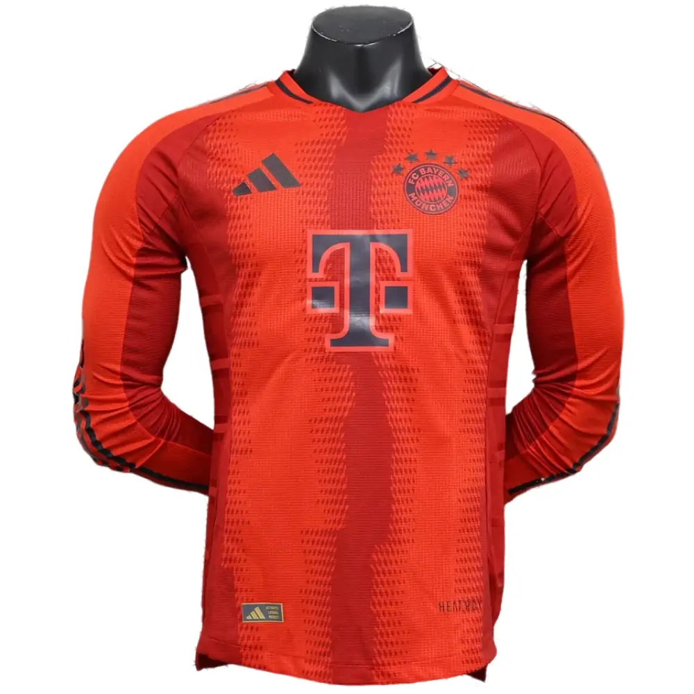 2024/25 Bayern Munich Home Long Sleeve Player Edition Jersey 1:1 Thai Quality