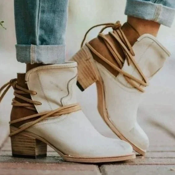 New Boots Women Leather Shoes