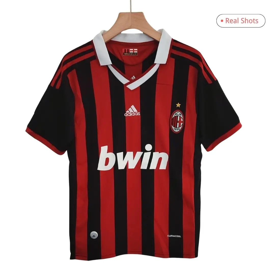 AC Milan 2009/10 Home Retro Soccer Jersey