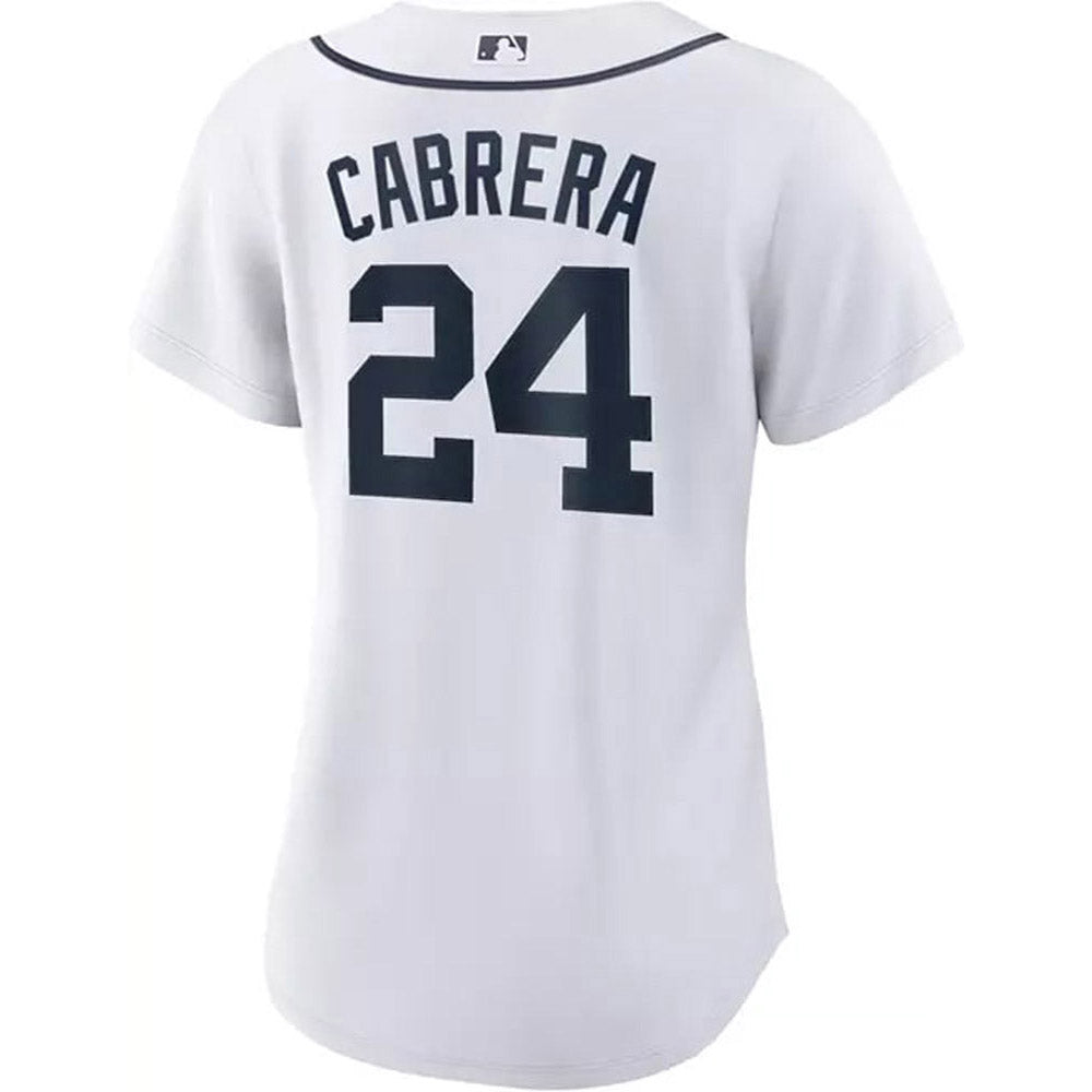 Women's Detroit Tigers Miguel Cabrera Cool Base Replica Home Jersey - White