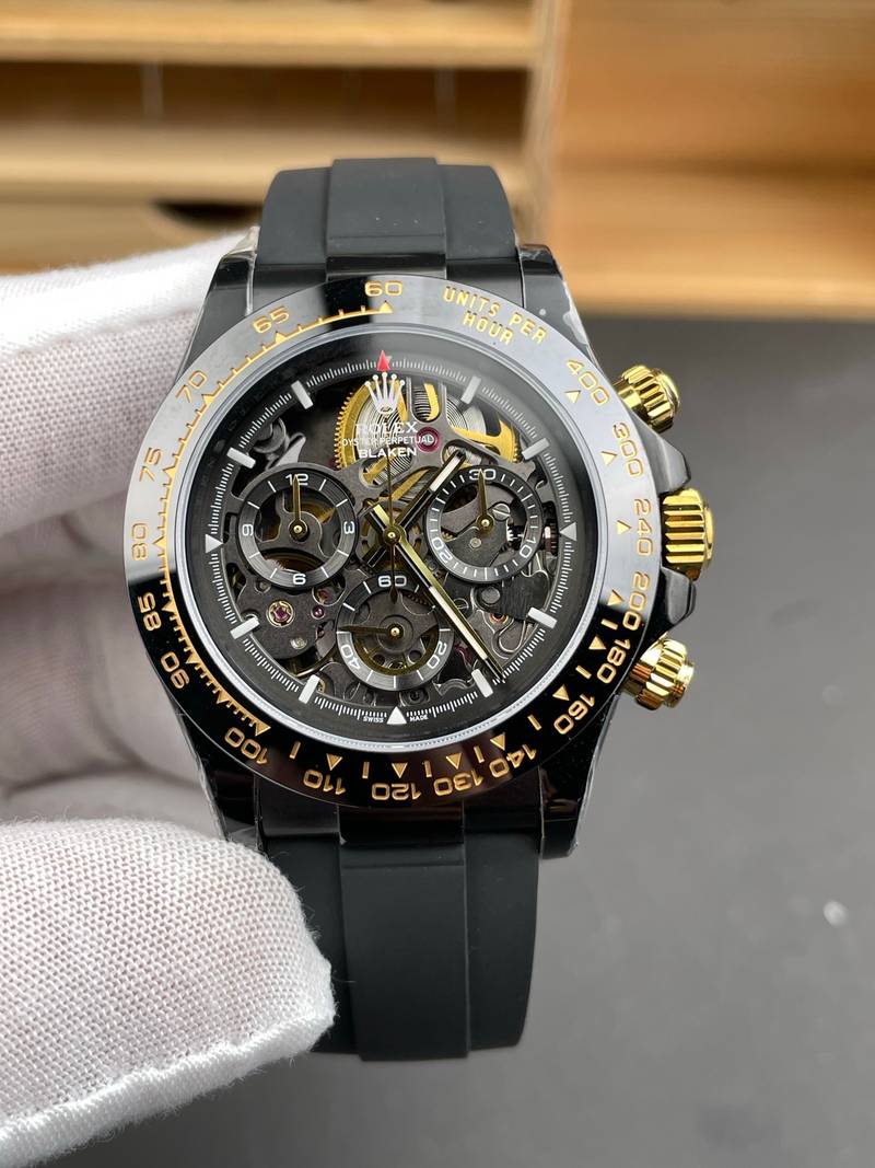Rolex Daytona Skeleton Black Steel