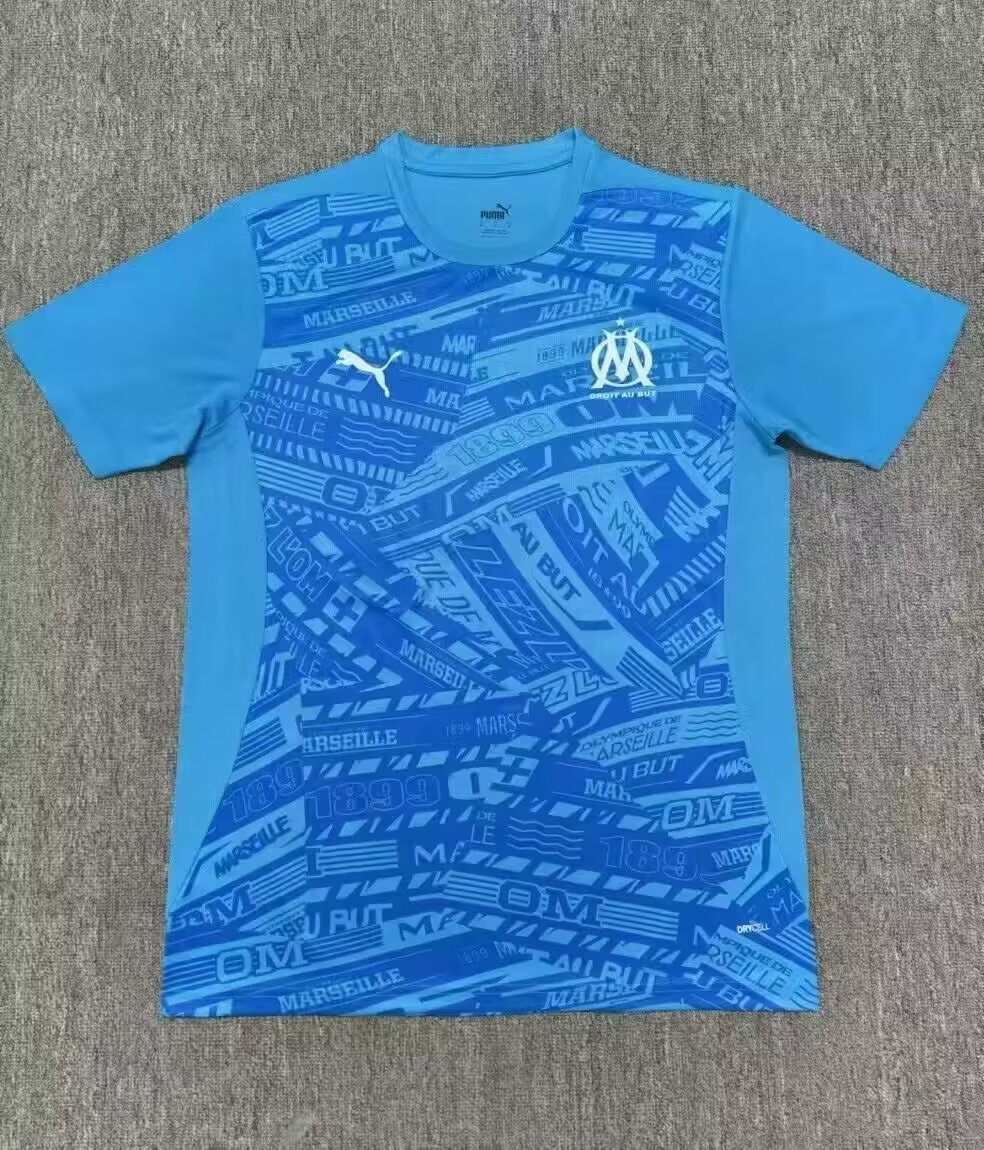 2025/2026 Olympique de Marseille pre-match training Football Jersey 1:1 Quality Thai