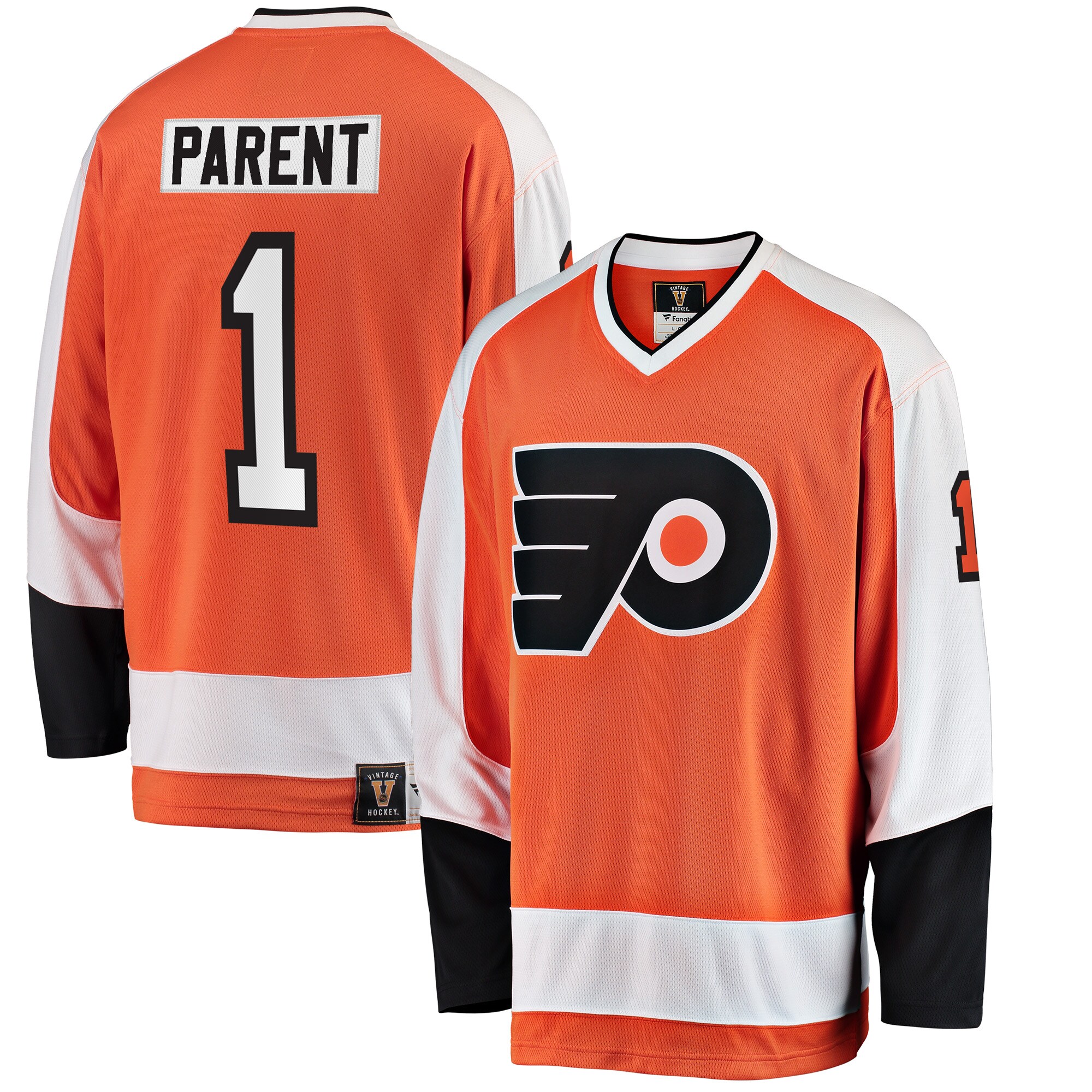 Bernie Parent Philadelphia Flyers Fanatics Premier Breakaway Retired   Jersey – Orange