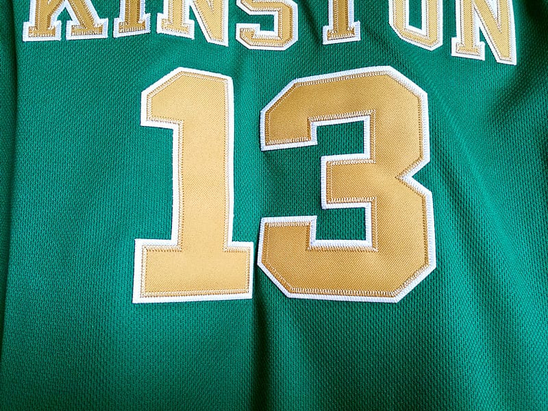 Ingram No. 13 Kingston High School Green Basketball Jersey
