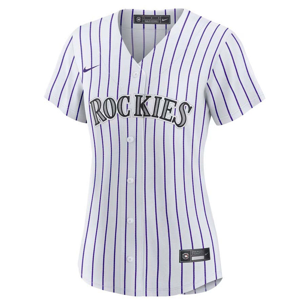 Women's Colorado Rockies Nolan Arenado Replica Home Jersey - White