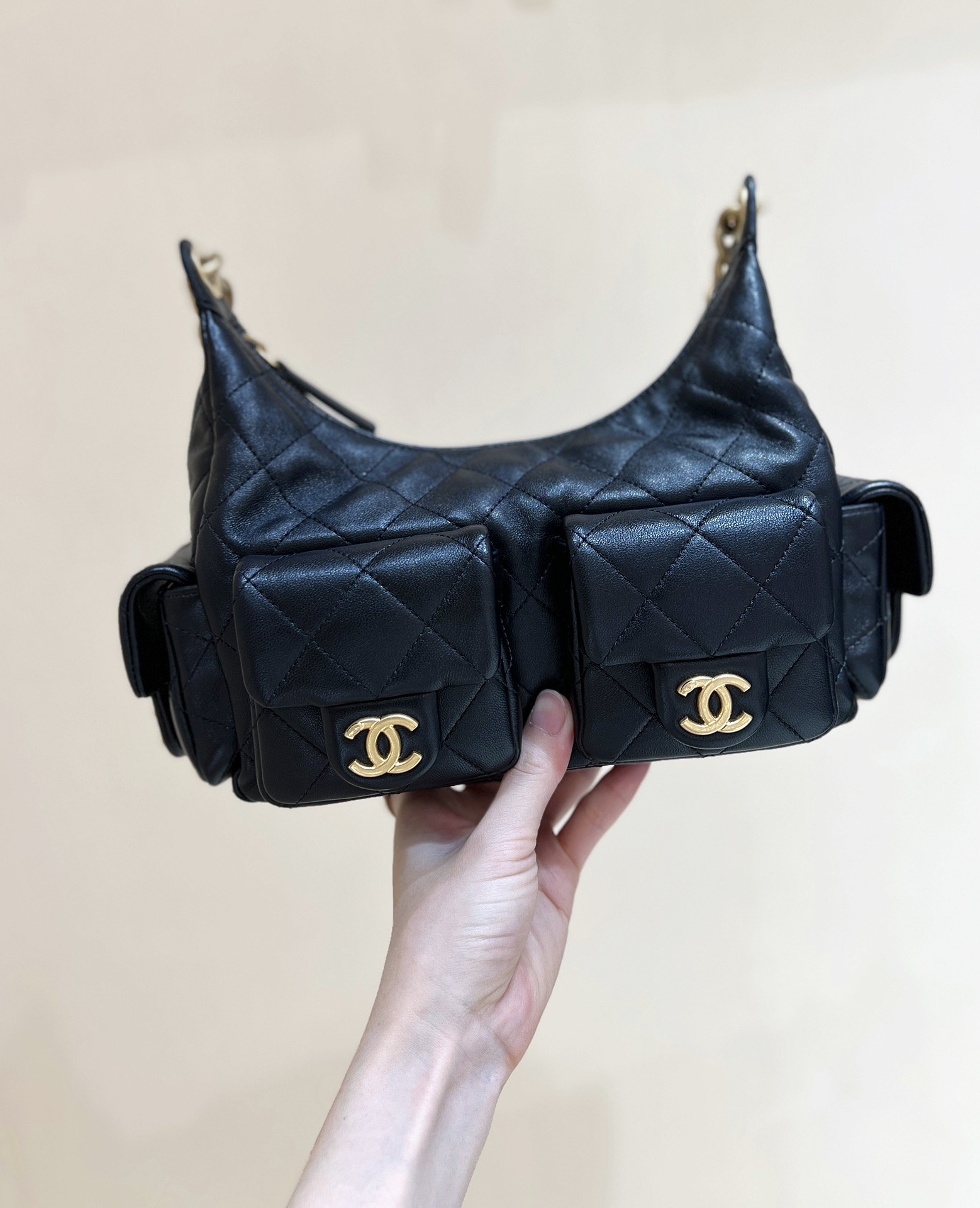 [15A] Chanel 25C Trendy Pockets Hobo Bag