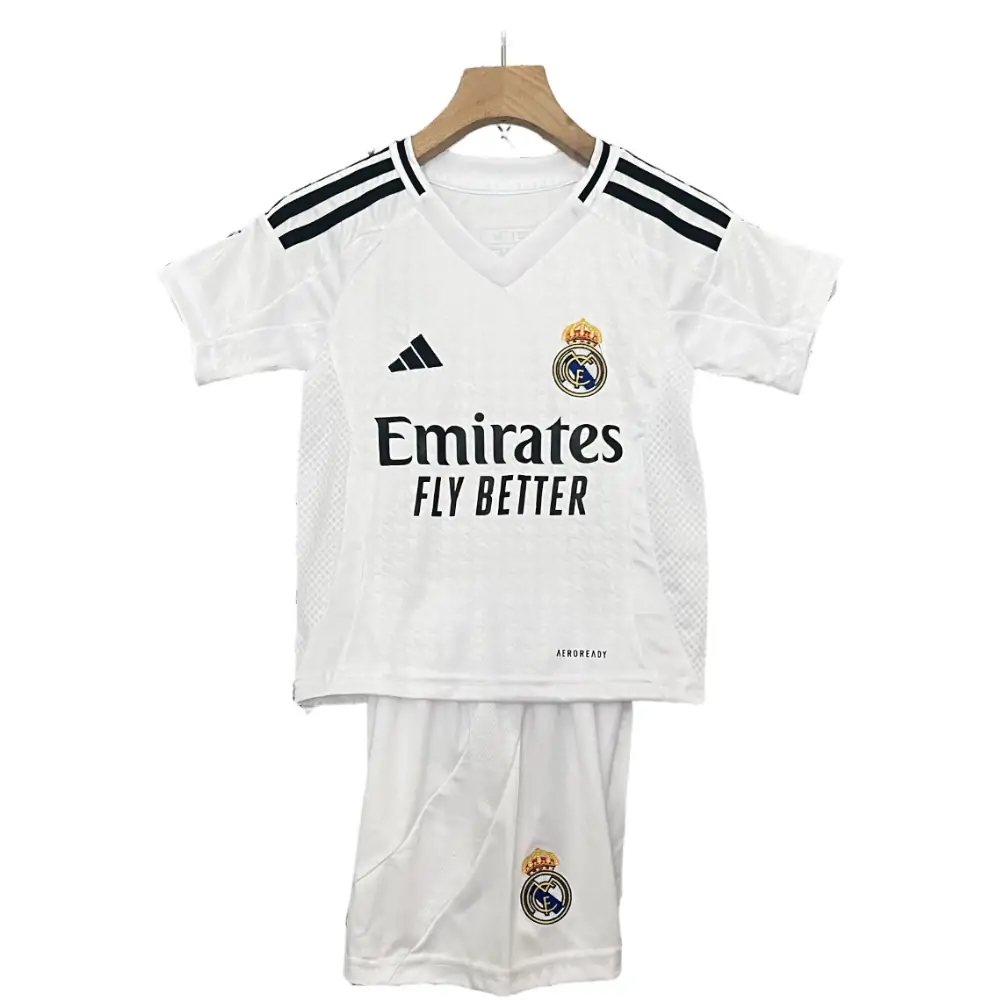 2024/25 Real Madrid Home Jersey - Kids Kit Fans Edition