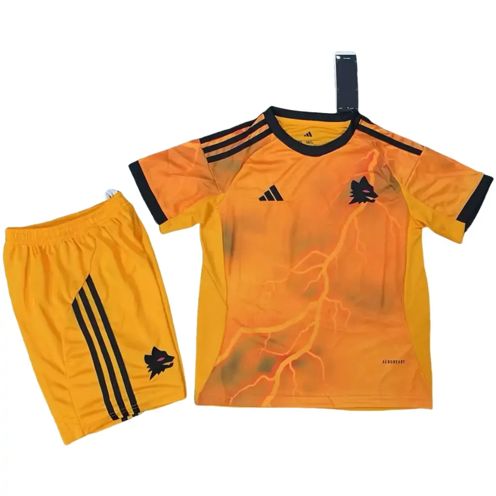 2025-26 Roma Away Jersey - Children's Set Fans Edition