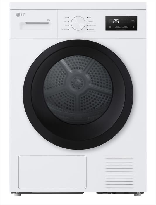 LG - Asciugatrice RNA1008NWK 8Kg Classe D-Bianco