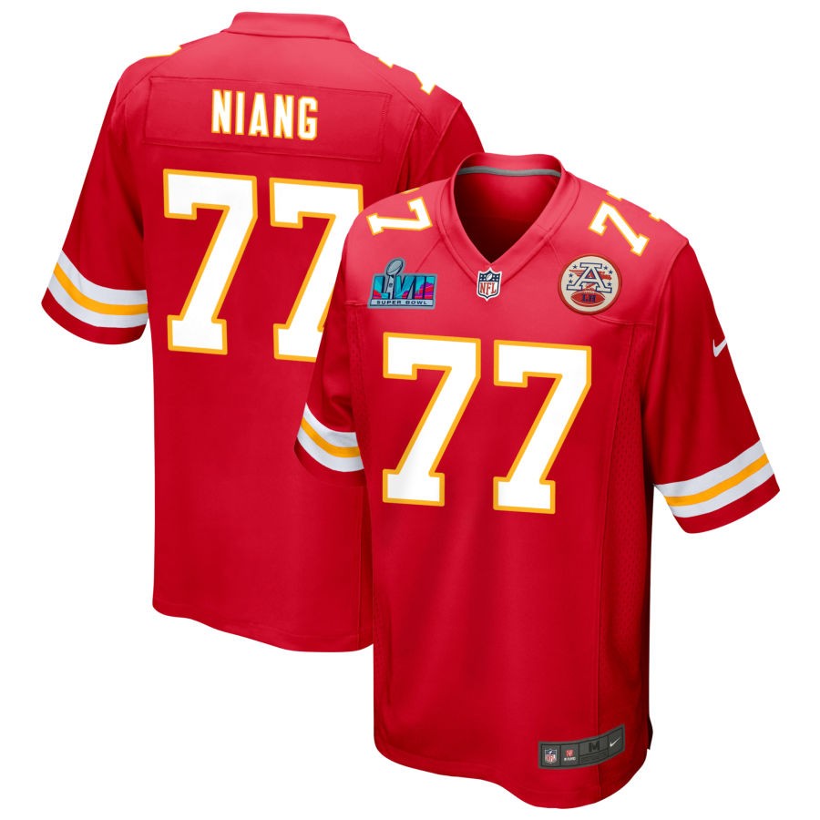 Lucas Niang Kansas City Chiefs Nike Super Bowl LVII Game Jersey - Red