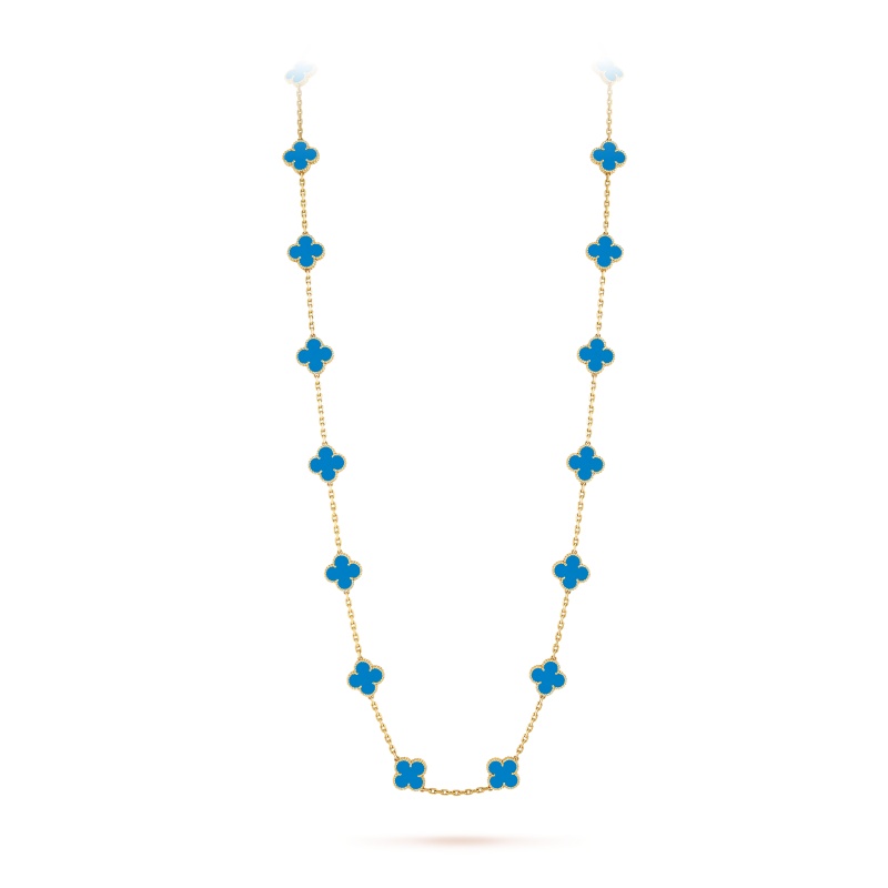 Vintage Alhambra long necklace, 20 motifs