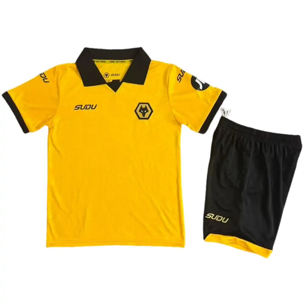 2025-26 Wolves Home Kids' Jersey Set - Fans Edition