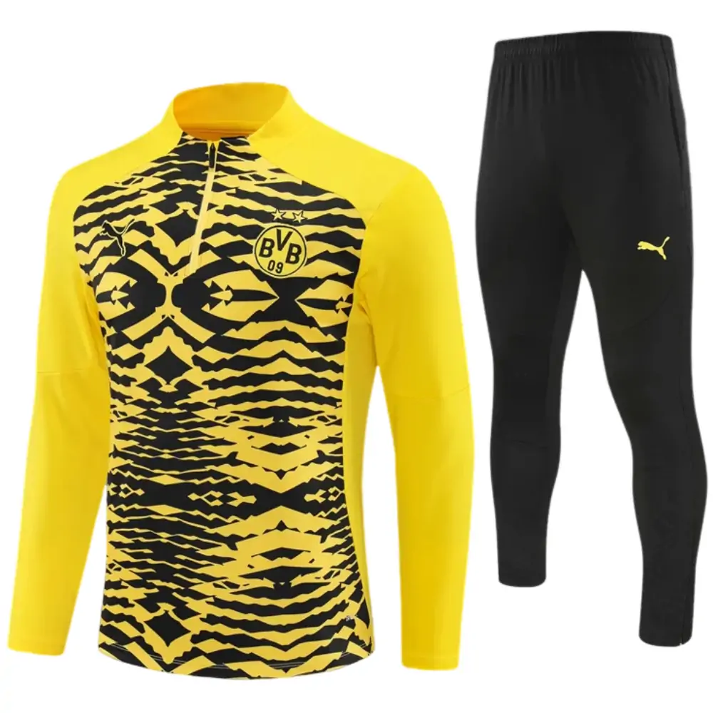 2024-25 New Season Dortmund Yellow [Camouflage] Children's Training Suit