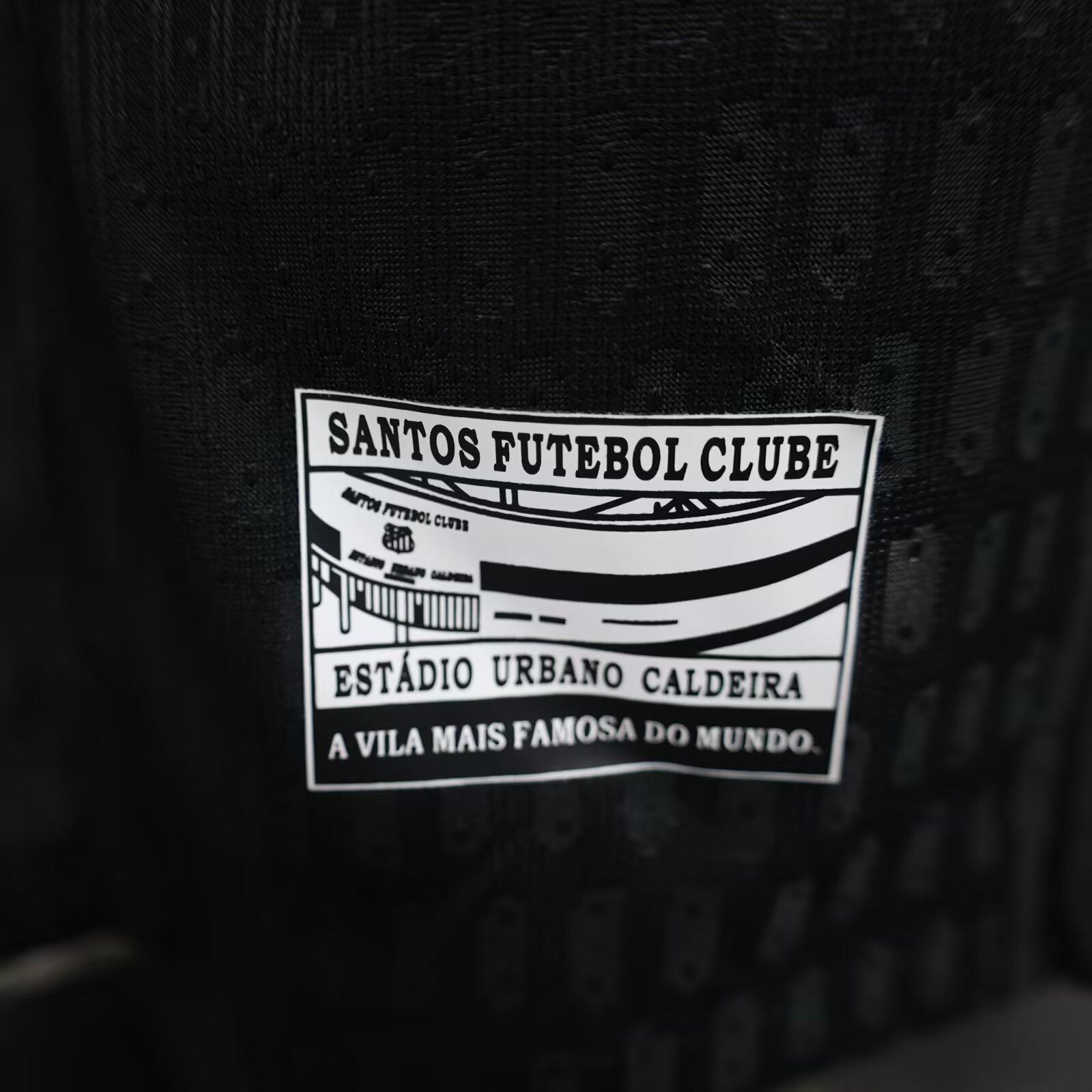 25-26 Santos home black jersey with advertising - player version