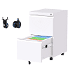 AOBABO 3 Drawer Metal Lateral File Storage Cabinet,Letter/Legal/A4 Size Locking Steel Filing Storage Cabinet for Office,Black,Assembly Required