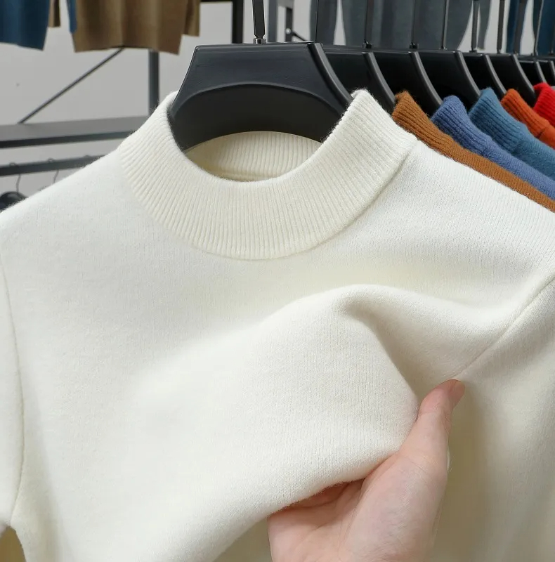 2025 Men's Stand Collar Cashmere Four Seasons Casual Warm Sweater