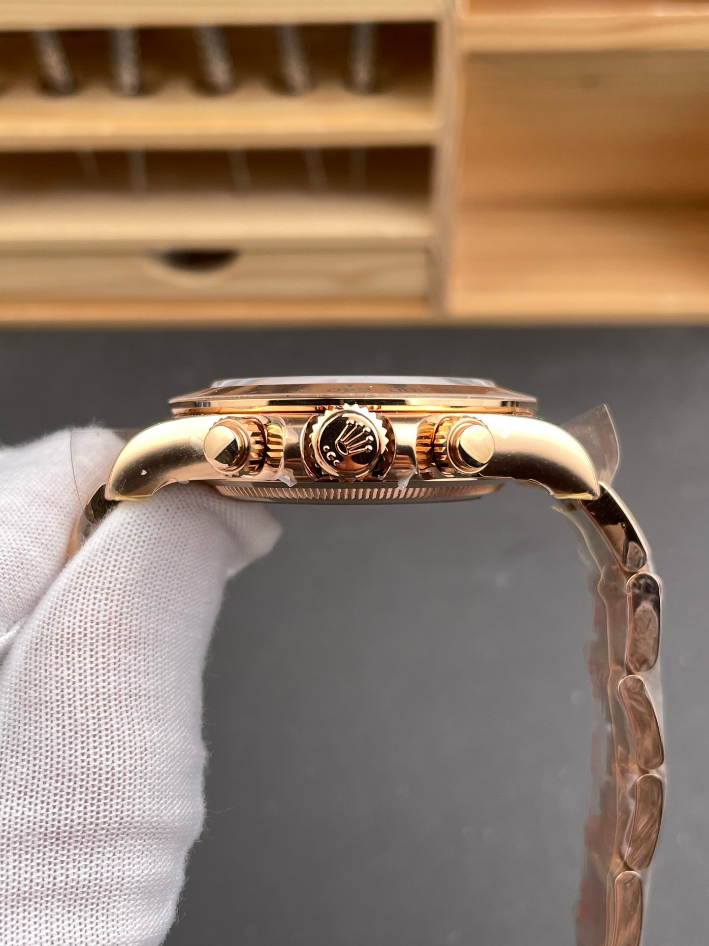 Rolex Daytona Black Gold Rose Gold Diamond V3