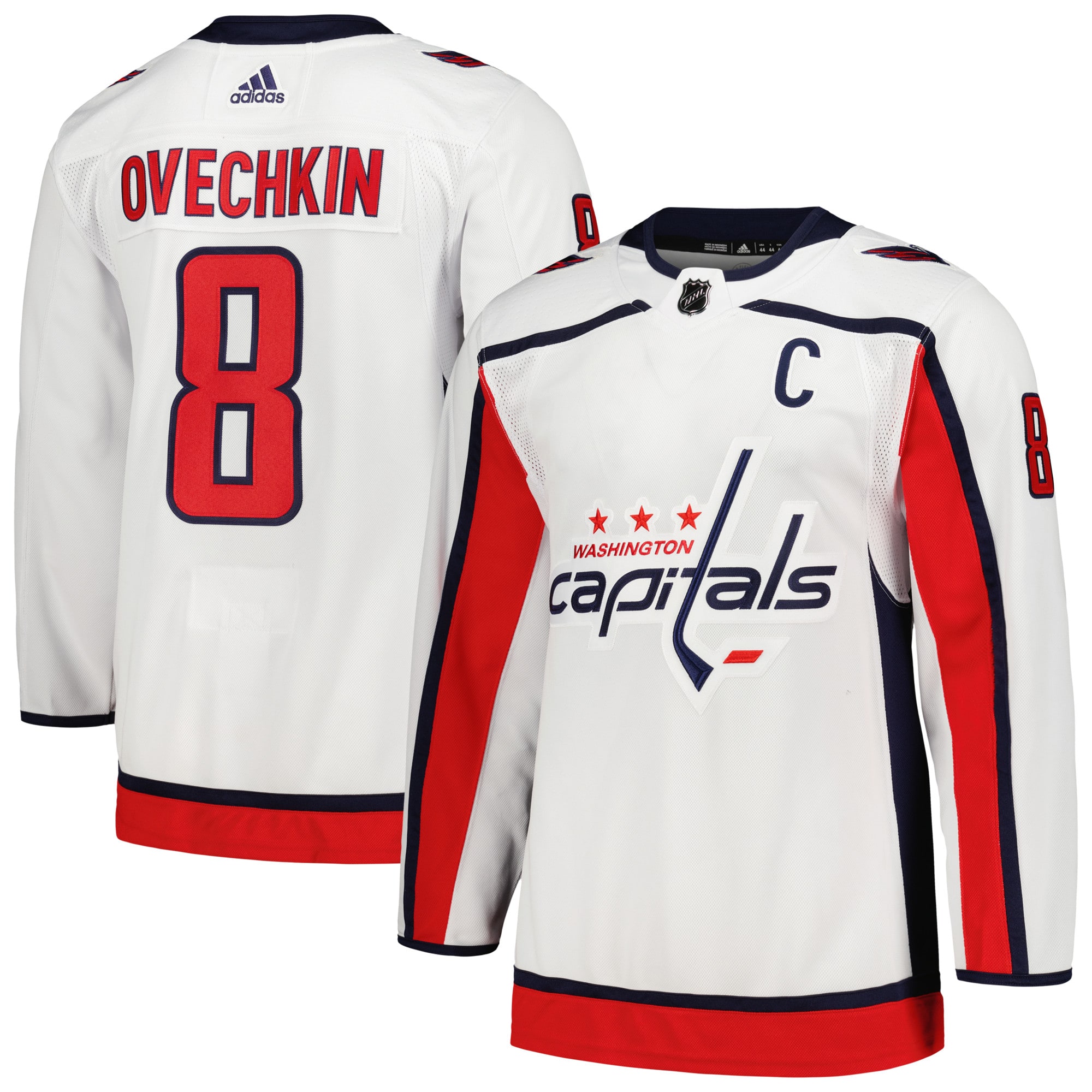 Alexander Ovechkin Washington Capitals  Away Captain Primegreen    Jersey – White