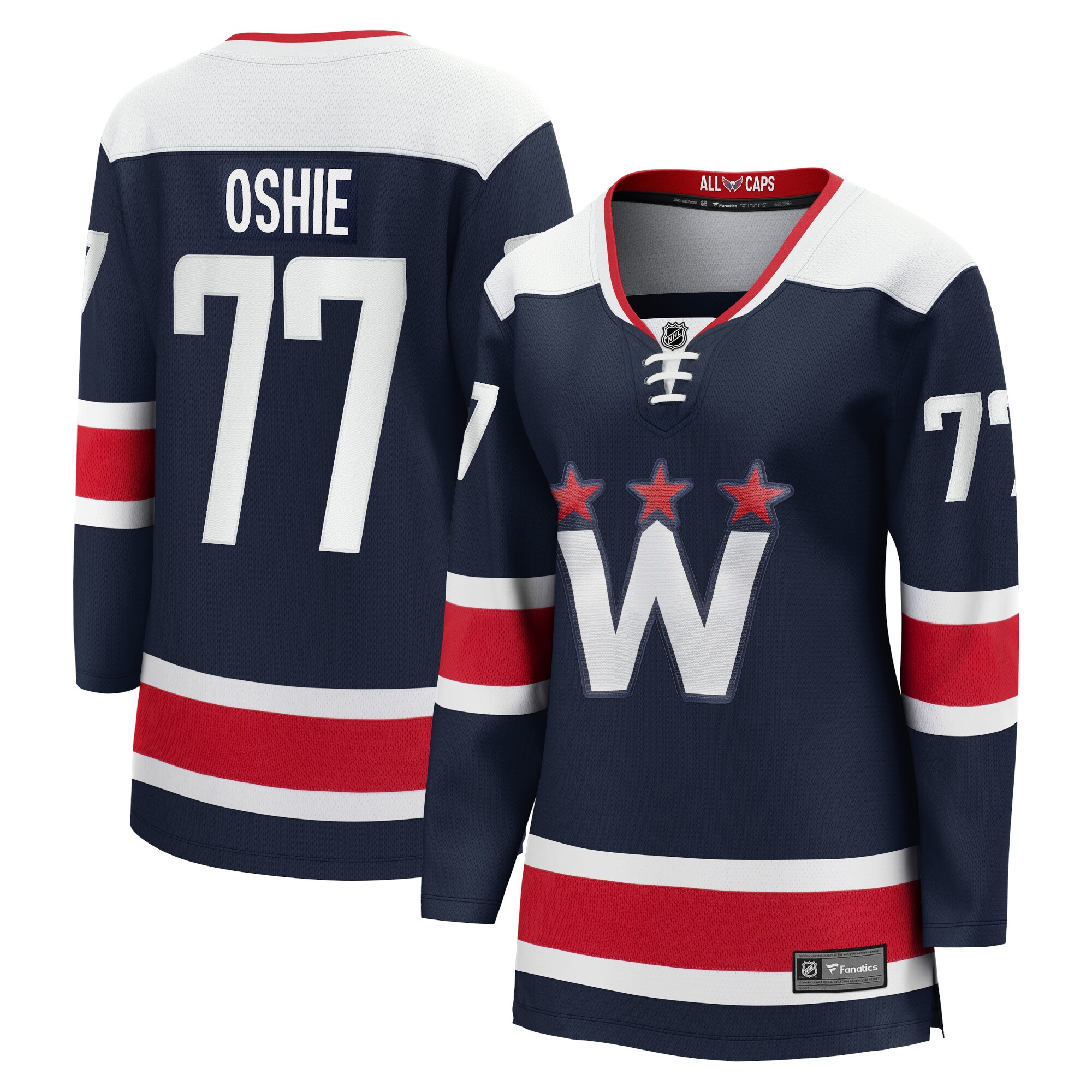 TJ Oshie Washington Capitals Fanatics Women’s Alternate Premier Breakaway   Jersey – Navy