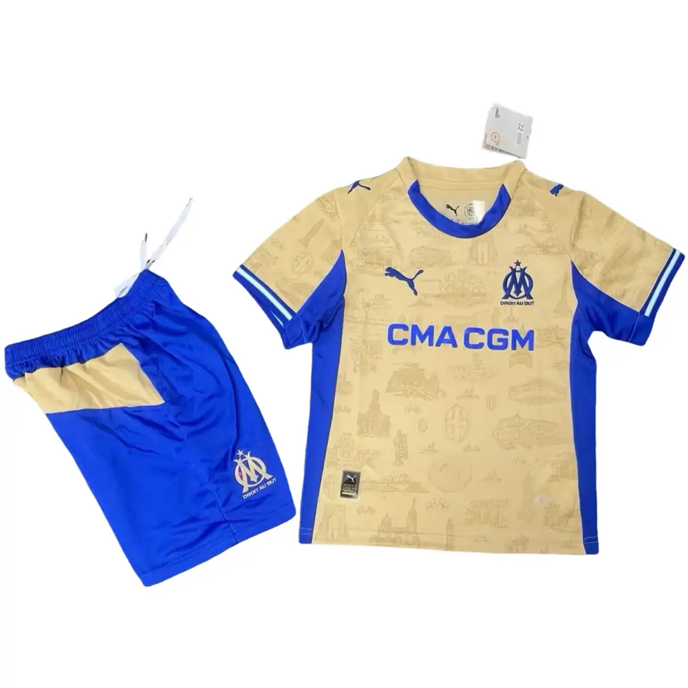 2025-26 Marseille Third Away Jersey Children's Set - Fans Edition