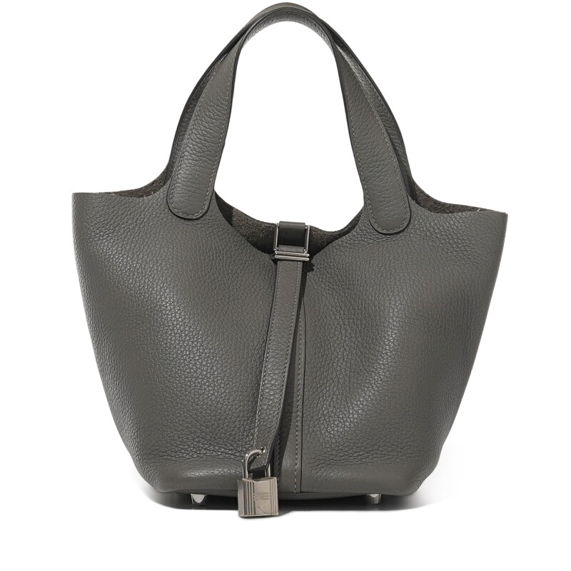 Gris Meyer Clemence Picotin Lock 18 Palladium Hardware