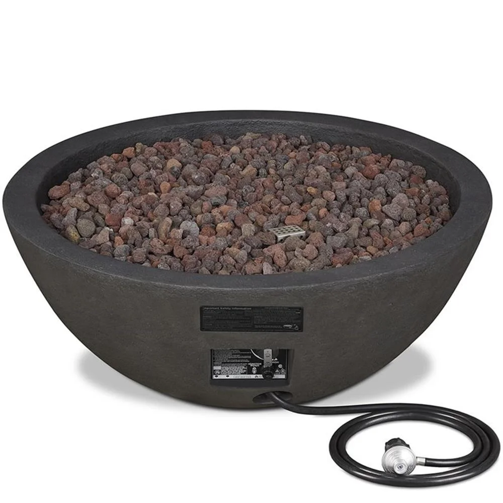Real Flame Riverside Propane Fire Bowl in Glacier Gray