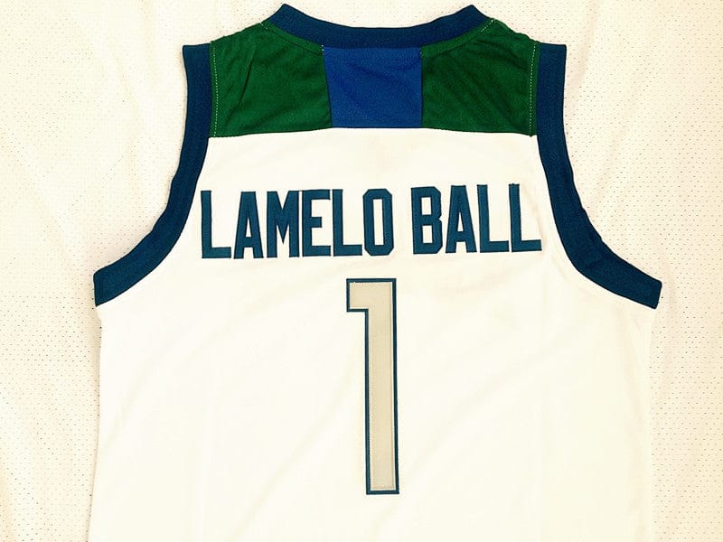 Ball’s third brother LaMelo Ball LaMelo Ball No. 1 High School White Jersey