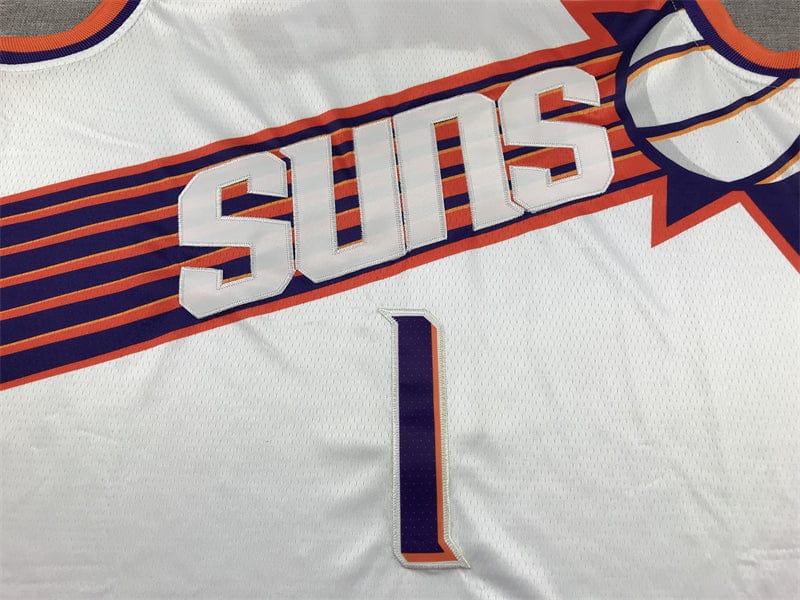 Men's Jersey 2024 Season Suns #1 White BOOKER