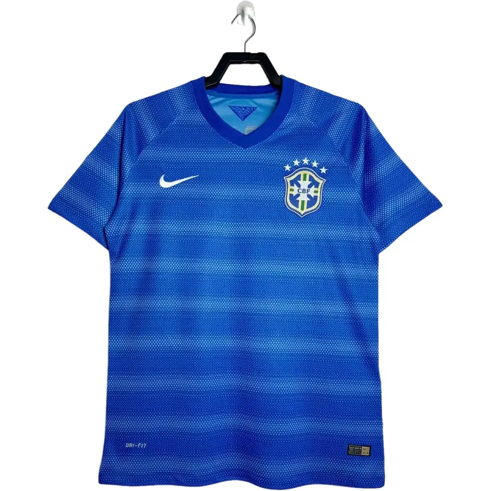 2014 Brazil Away Blue Retro Jersey