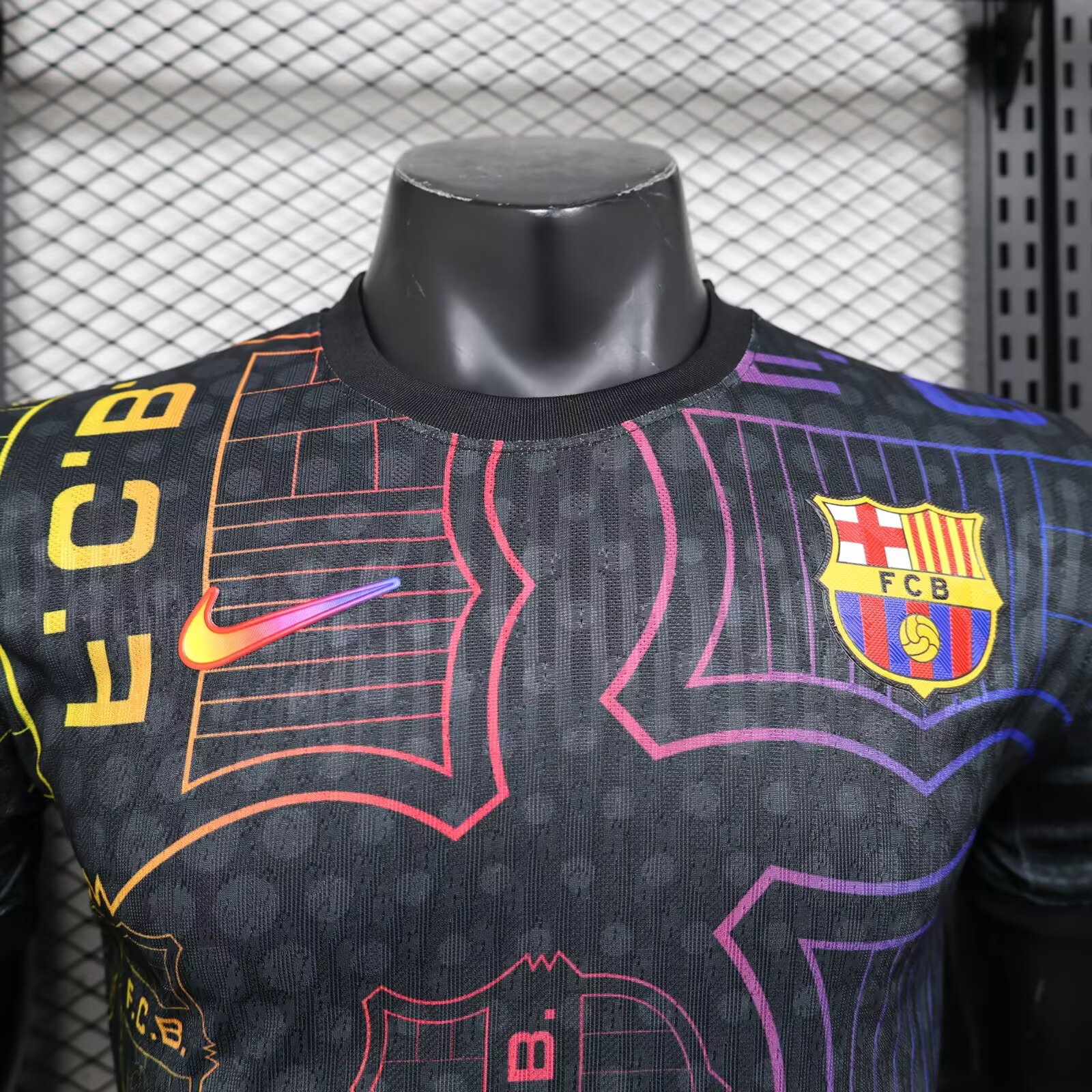 2025/2026 Player Version Barcelona Special Edition Black Football Shirt 1:1 Thai Quality