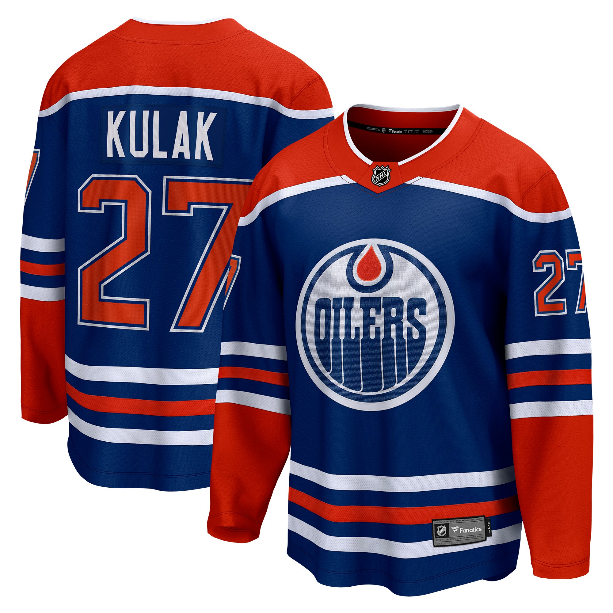 Brett Kulak Edmonton Oilers Fanatics Home Breakaway   Jersey – Royal