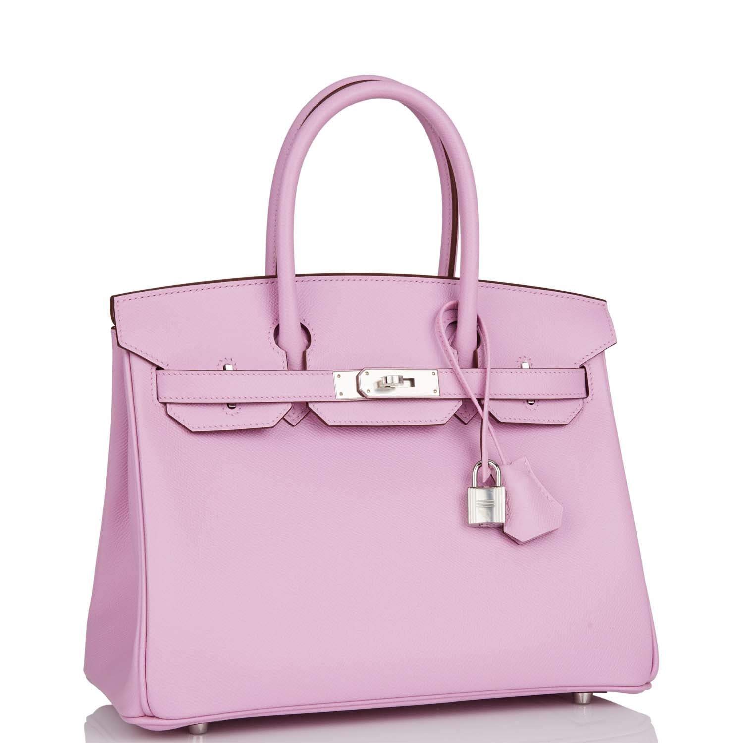 Birkin 30 Mauve Sylvestre Epsom Palladium Hardware