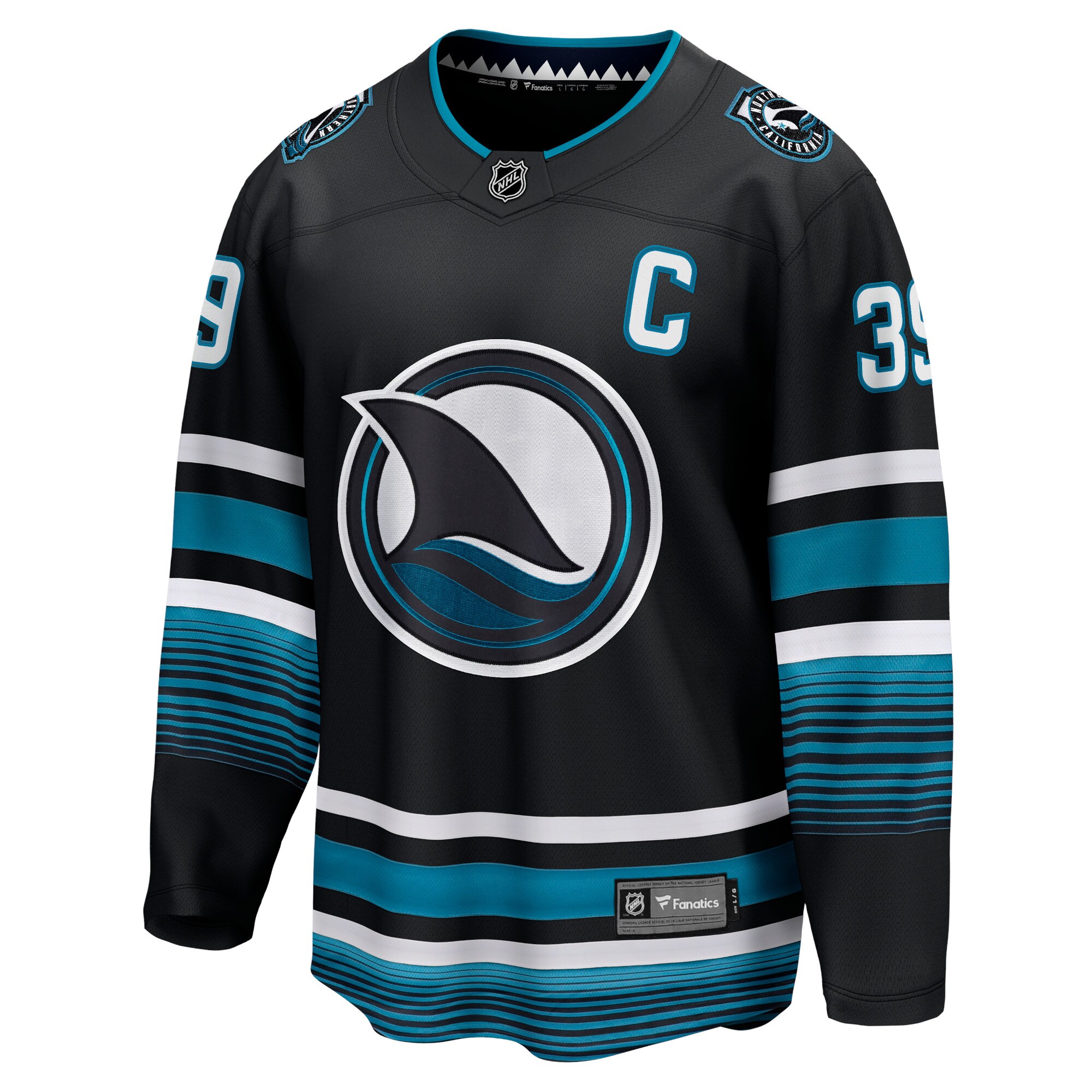 Logan Couture San Jose Sharks Fanatics Alternate Premier Breakaway   Jersey – Black