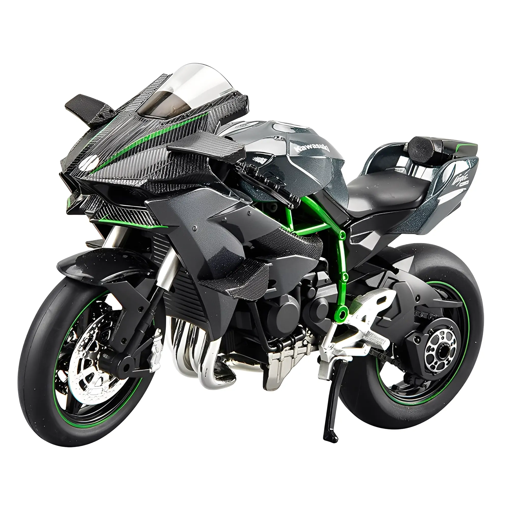 1: 12 Alloy Acousto-Optic Sliding Kawasaki Motorcycle BMW Motorcycle Ducati Motorcycle Model Toy Car
