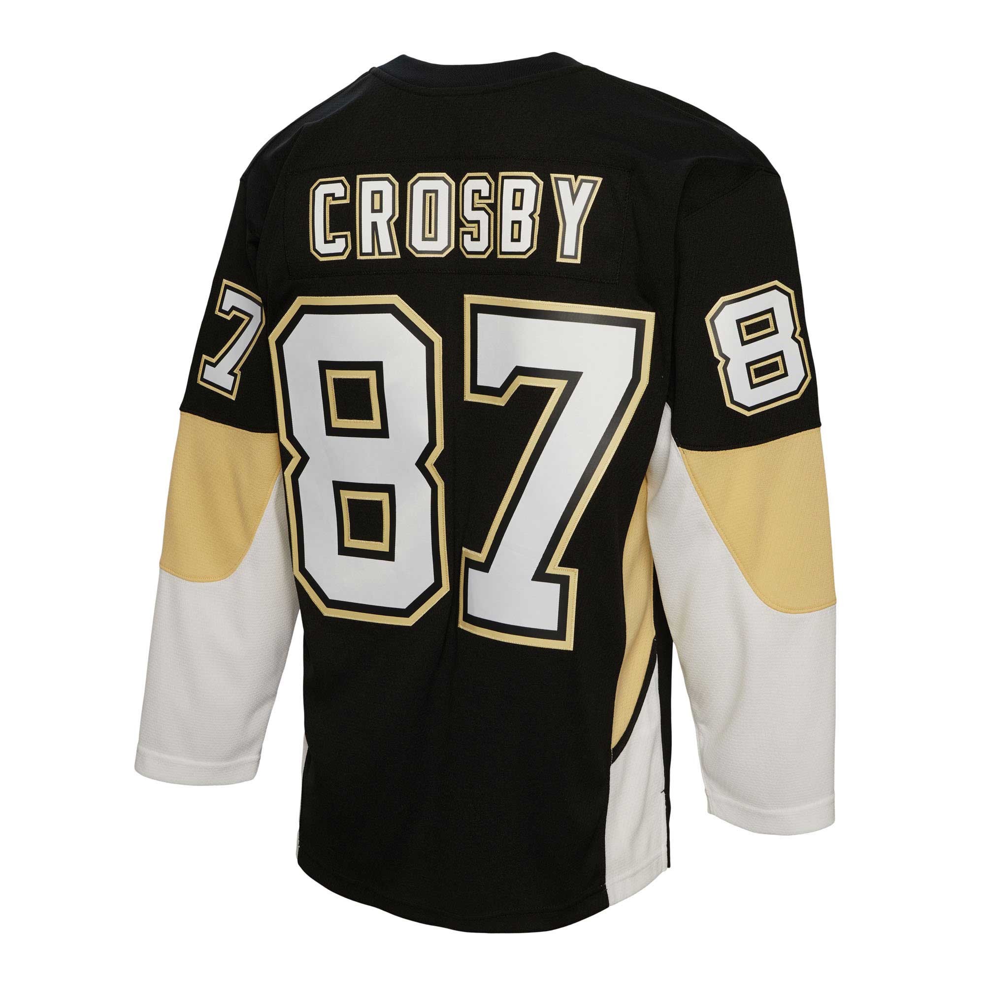 Sidney Crosby Pittsburgh Penguins Mitchell & Ness Big & Tall 2008 Captain Patch Blue Line   Jersey – Black