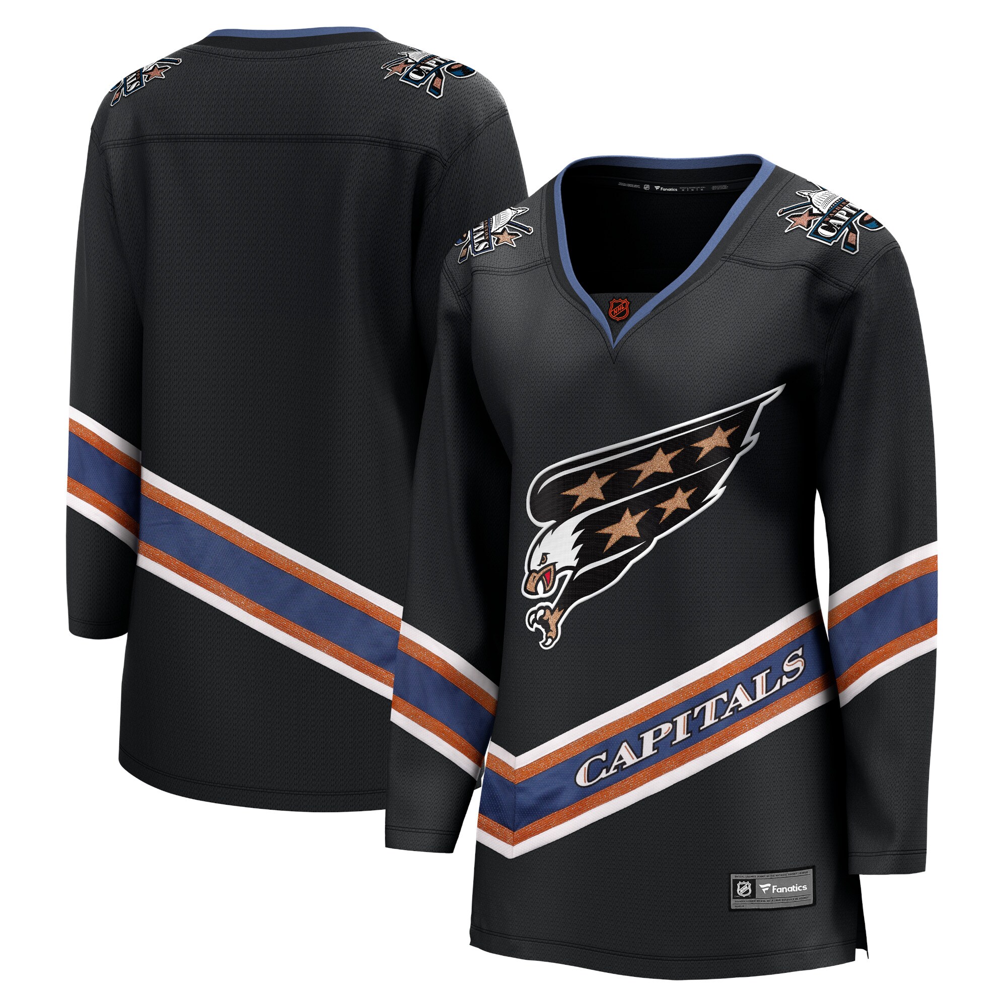 Washington Capitals Fanatics Women’s Special Edition 2.0 Breakaway Blank Jersey – Black