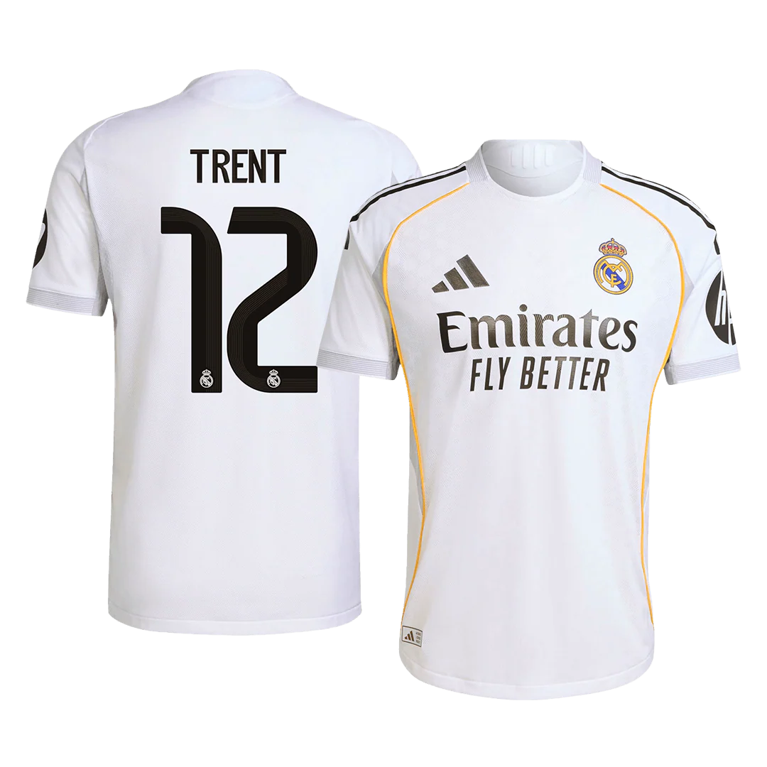 TRENT #12 Real Madrid Home Player Version Soccer Jersey 2025/26 White